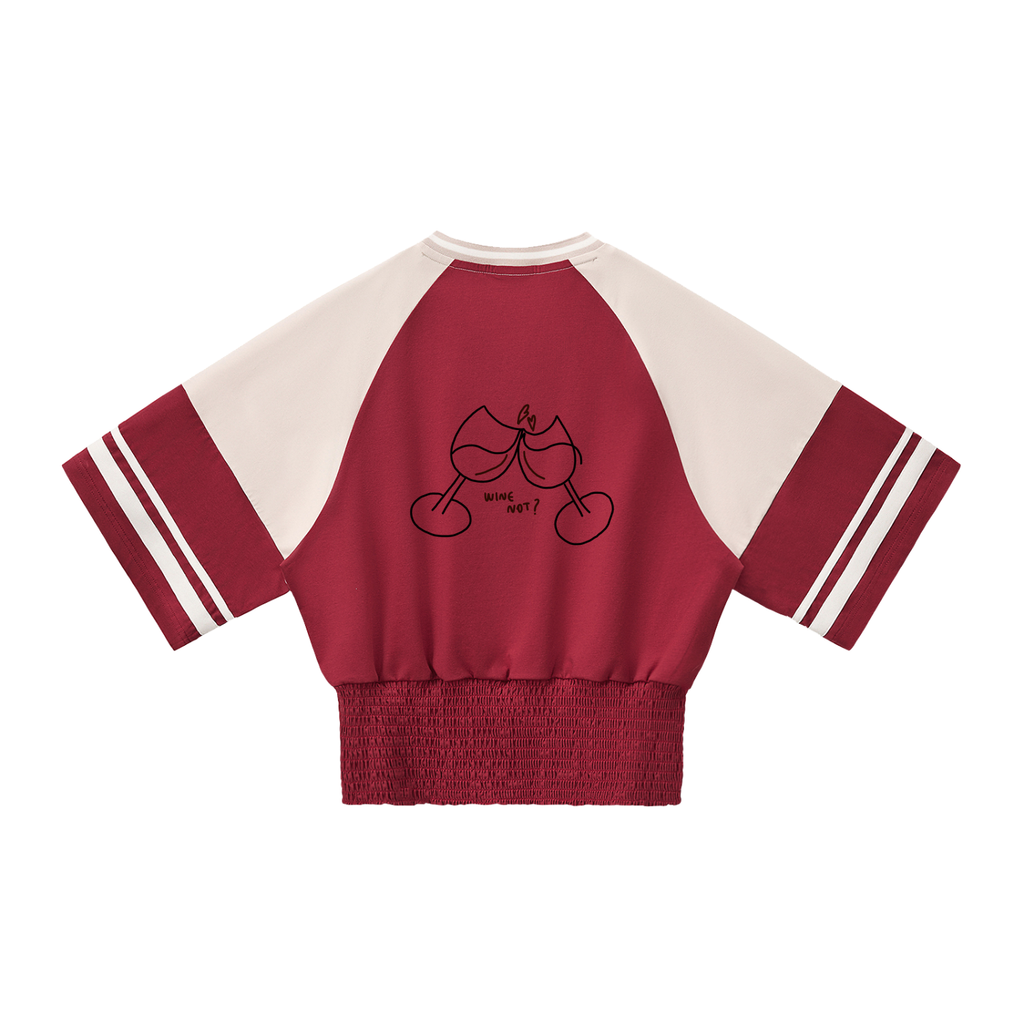 MAGLIETTA DRAPPEGGIATA CON SCOLLO A V