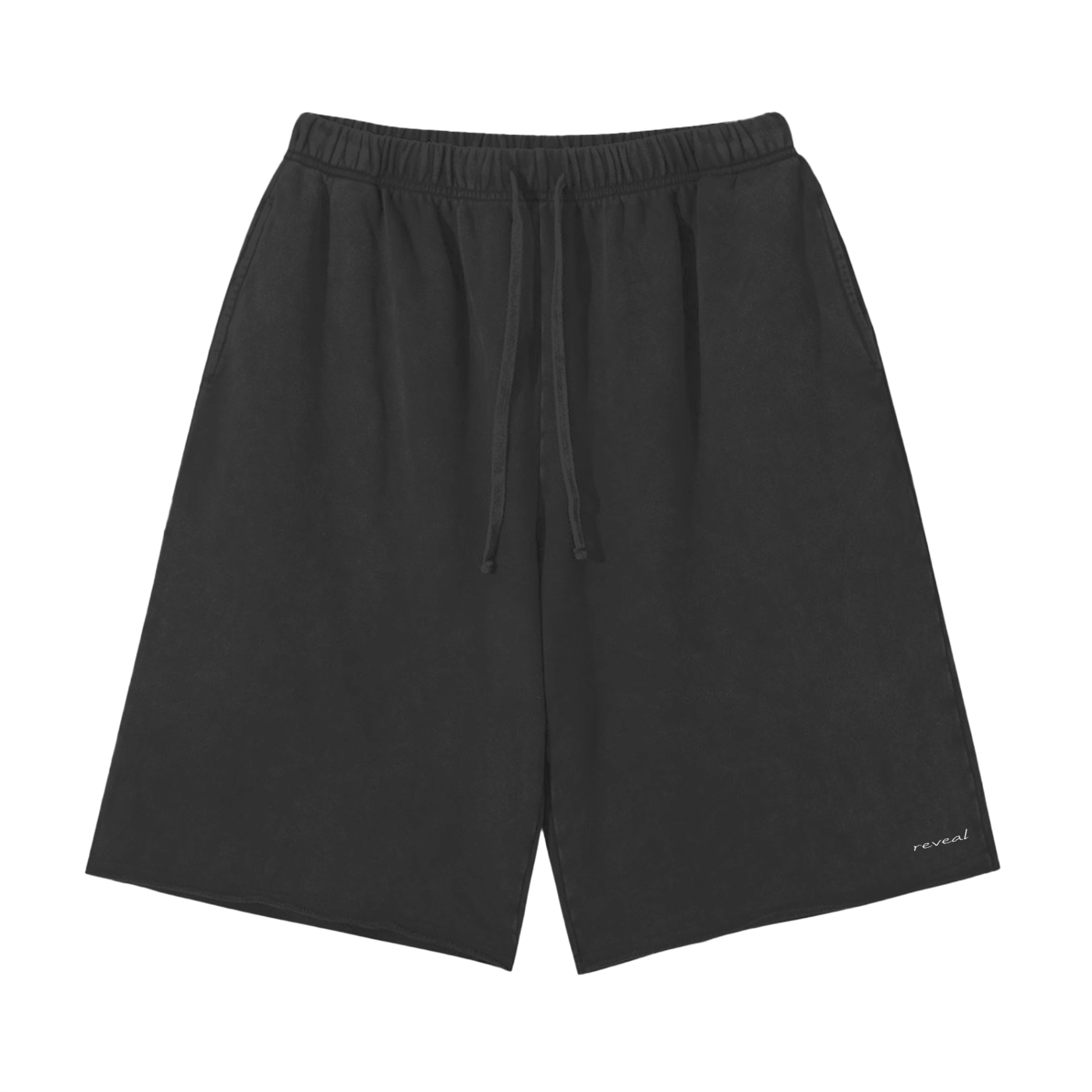 PANTALONCINI EFFETTO VINTAGE CON ORLO A TAGLIO VIVO