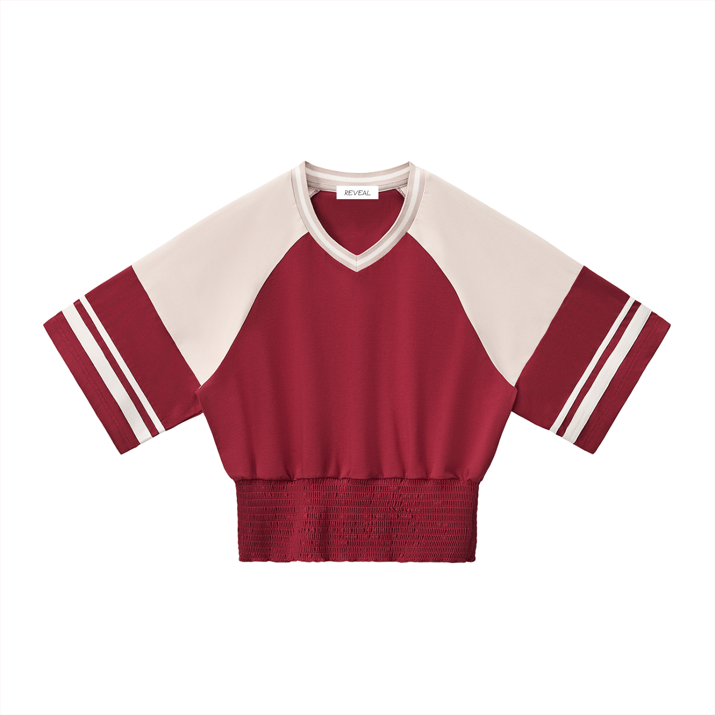 MAGLIETTA DRAPPEGGIATA CON SCOLLO A V