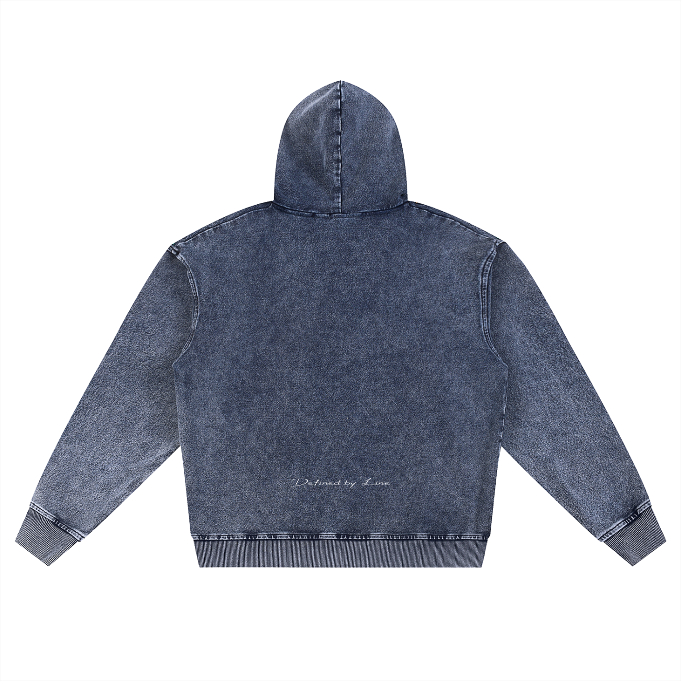 FELPA OVERSIZED CON ZIP EFFETTO SNOW WASH