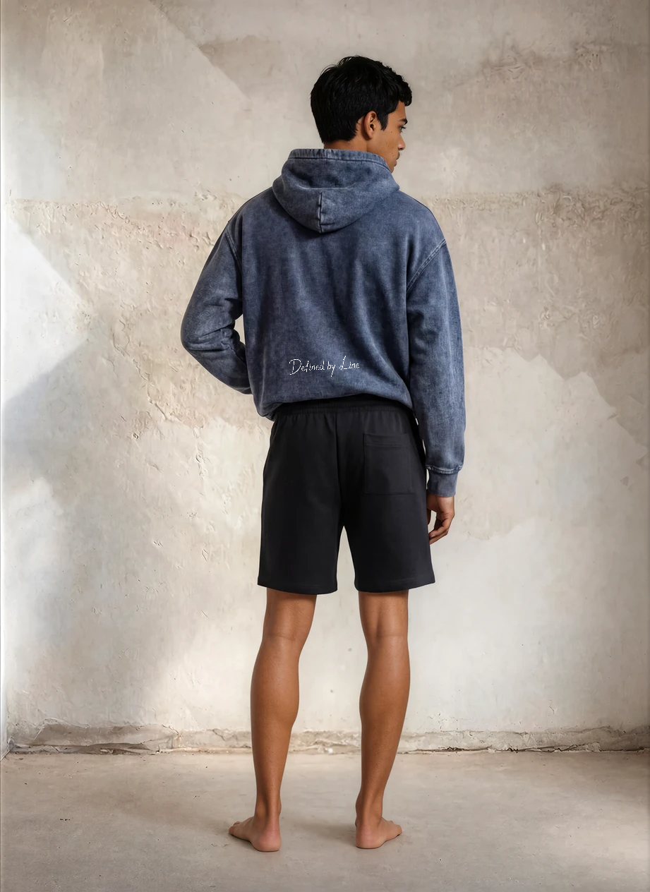 FELPA OVERSIZED CON ZIP EFFETTO SNOW WASH