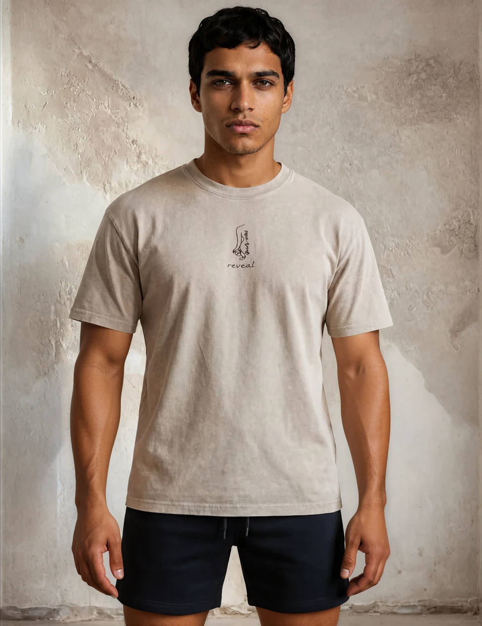 MAGLIETTA OVERSIZED VINTAGE CON LOGO CENTRALE