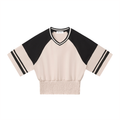 MAGLIETTA DRAPPEGGIATA CON SCOLLO A V