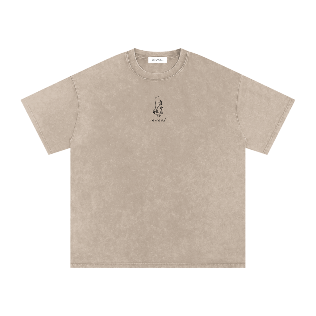 MAGLIETTA OVERSIZED VINTAGE CON LOGO CENTRALE