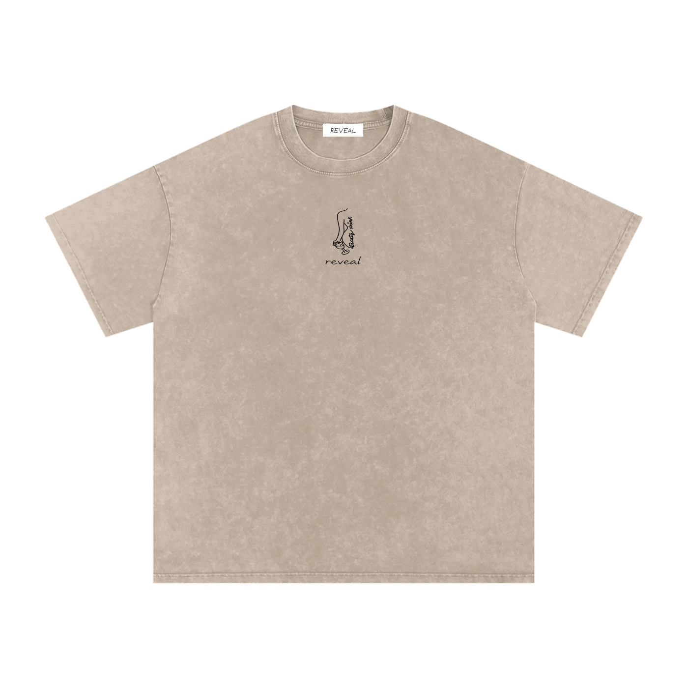 MAGLIETTA OVERSIZED VINTAGE CON LOGO CENTRALE
