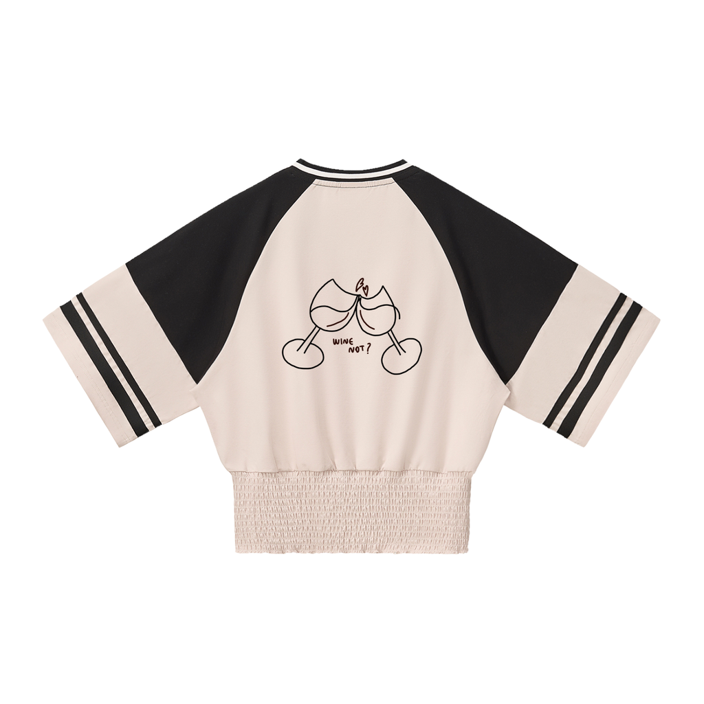 MAGLIETTA DRAPPEGGIATA CON SCOLLO A V