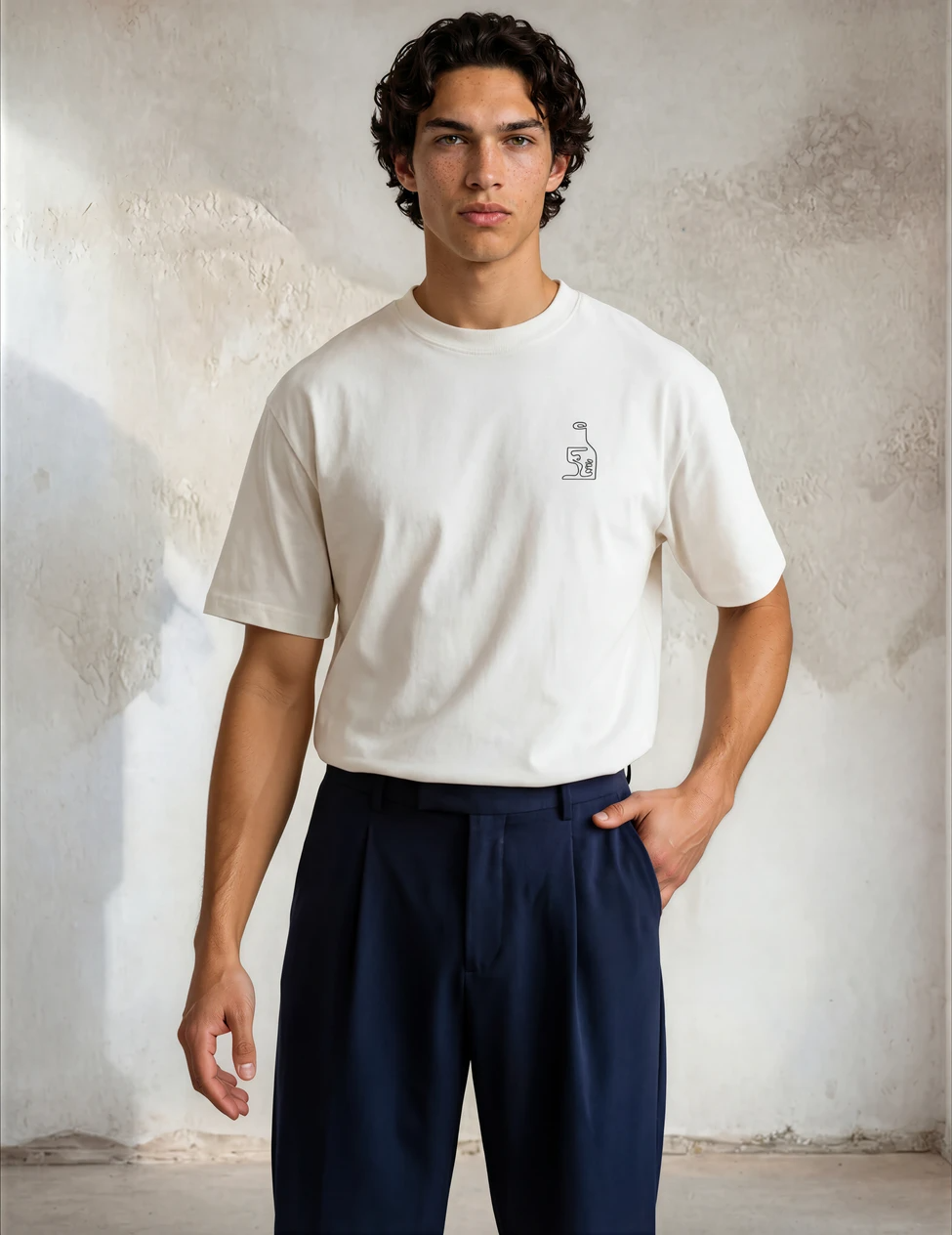 MAGLIETTA OVERSIZED IN COTONE PESANTE