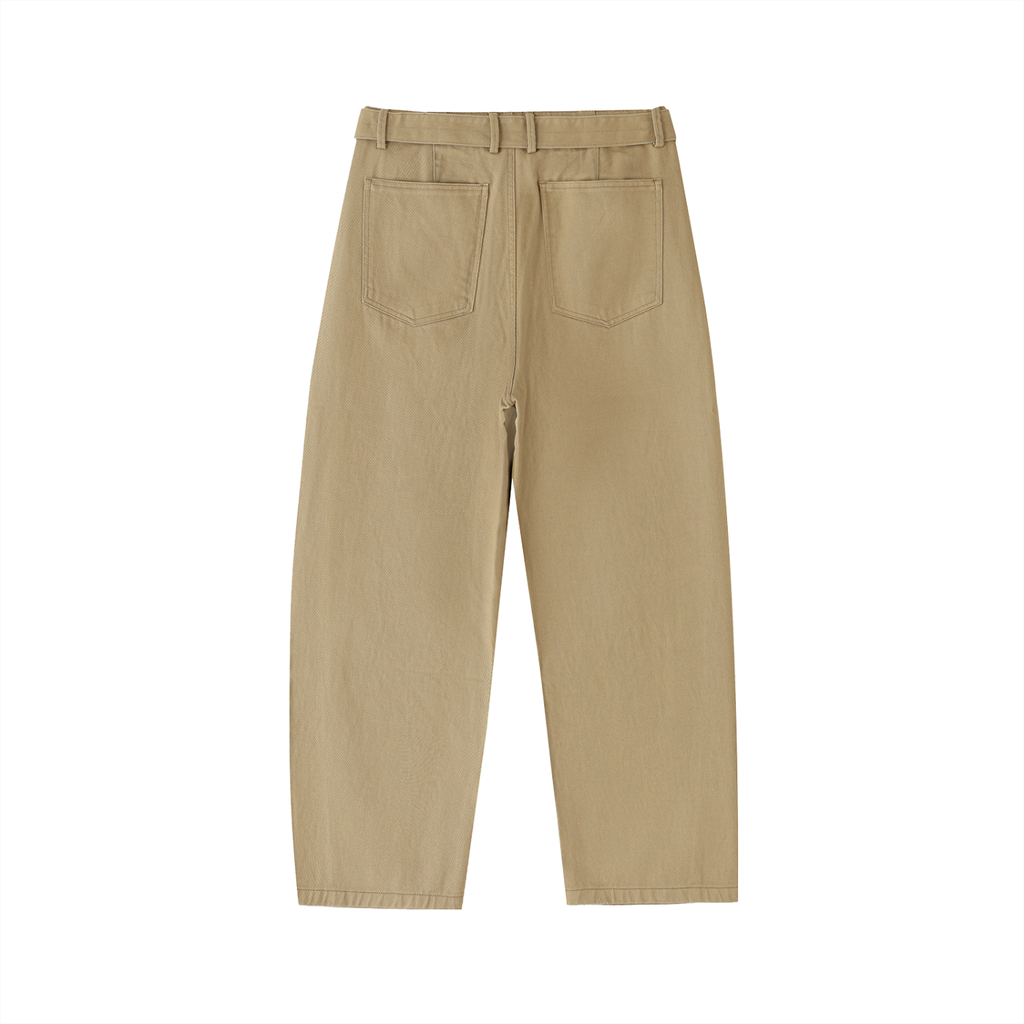 PANTALONI CHINO BARREL FIT CON CINTURA