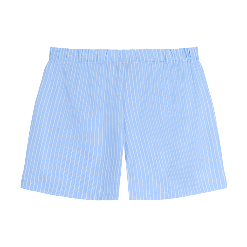 PANTALONCINI A RIGHE CON VITA ELASTICIZZATA